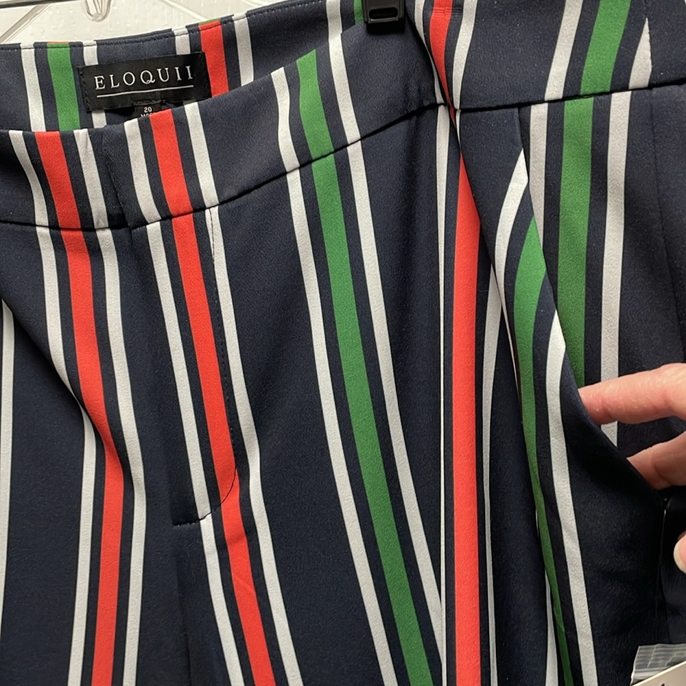 NWT Eloquii Multi Color Pants Size 20 - Picture 2 of 8